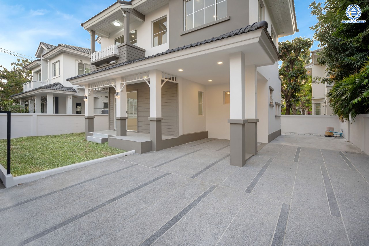 บ้านมือสองตกแต่งใหม่ โครงการ ชัยพฤกษ์2 ราชพฤกษ์-ติวานนท์ เนื้อที่ 54.4 ตร.ว. ฟังก์ชัน 3 ห้องนอน 2 ห้องน้ำ จอดรถได้ 2 คัน บรรยากาศเงียบสงบเป็นส่วนตัว สิ่งอำนวยความสะดวกมากมาย! บนทำเลศักยภาพ หน้าโครงการติดถนนใหญ่ เชื่อมต่อถนนราชพฤกษ์ ใกล้จุดขึ้นทางด่วน "ศรีสมาน"...